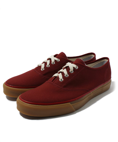 BEAUTY&YOUTH UNITED ARROWS(ビューティーアンドユースユナイテッドアローズ)の「BY キャンバス 4アイレット スニーカー 12fw◆(スニーカー・メンズ・ワインレッド/オリーブ/ネイビー・0(25cm)/1(26cm)/2(27cm)/3(28cm))」の1枚目の写真
