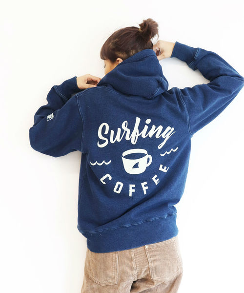 Surfin Coffee サーフィンコーヒー の Surfing Coffee サーフィンコーヒー バックプリントパーカー パーカー Wear