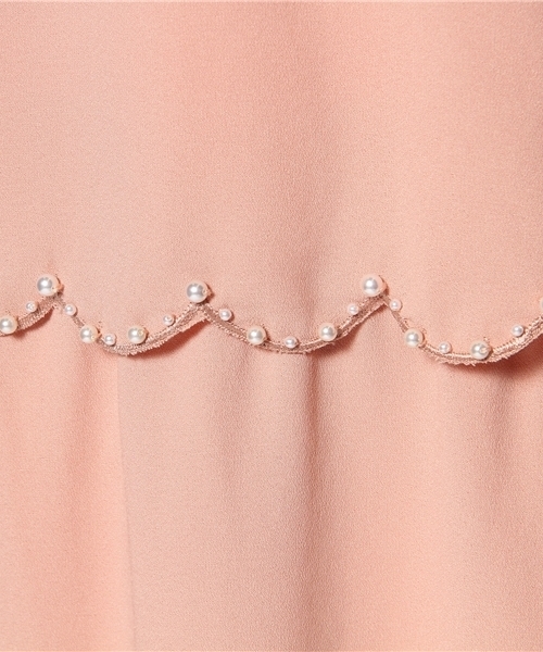 Ray BEAMS（レイビームス）の「○Ray BEAMS / パールビーズスカラ ワンピース（ワンピース・レディース・ブラック/ピンク・0/1）」の11枚目の写真