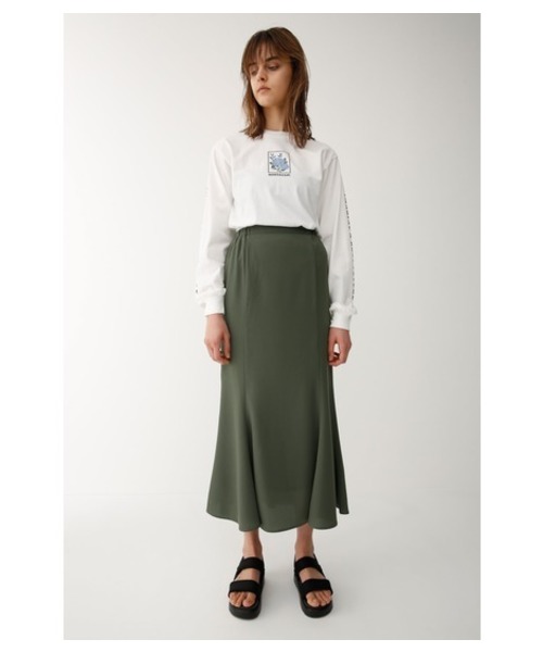 MOUSSY（マウジー）の「MERMAID LONG SKIRT（スカート・レディース・ブラック系その他/カーキ/レッド系その他/ブラック・1/2）」の4枚目の写真