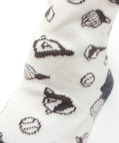 apres les cours(アプレレクール)の「ベースボールソックス(ソックス/靴下・キッズ・オフホワイト/サックスブルー・9/12)」の7枚目の写真