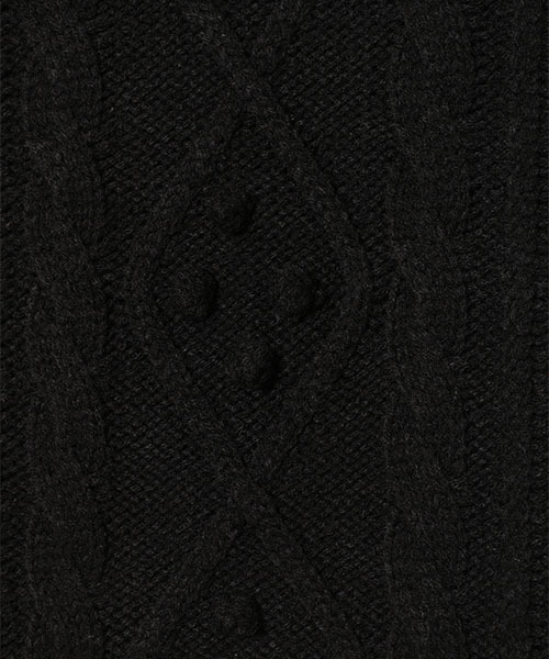 Candy Stripper（キャンディストリッパー）の「FRILL COLLAR CABLE KNIT ワンピース（ワンピース・レディース・ブラック/ネイビー/アイボリー・2）」の11枚目の写真