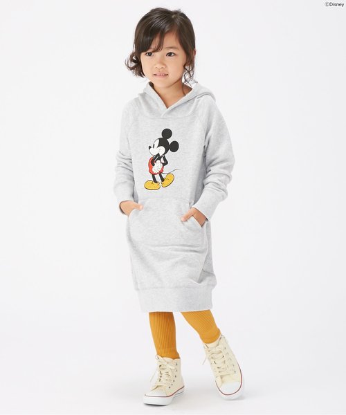 BREEZE(ブリーズ)の「Disney(ディズニー)女児パーカーワンピース(ワンピース・キッズ・ネイビー/グレー・90/100/110/120/80/130/140)」の6枚目の写真