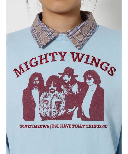 jouetie（ジュエティ）の「レイヤードロックプルオーバー（Tシャツ/カットソー・レディース・ライトブルー/ブラック/レッド/オフホワイト・MEDIUM）」の20枚目の写真