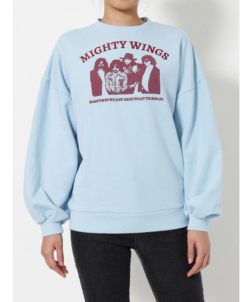 jouetie（ジュエティ）の「レイヤードロックプルオーバー（Tシャツ/カットソー・レディース・ライトブルー/ブラック/レッド/オフホワイト・MEDIUM）」の17枚目の写真