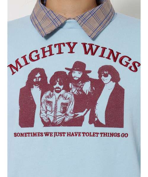 jouetie（ジュエティ）の「レイヤードロックプルオーバー（Tシャツ/カットソー・レディース・ライトブルー/ブラック/レッド/オフホワイト・MEDIUM）」の9枚目の写真