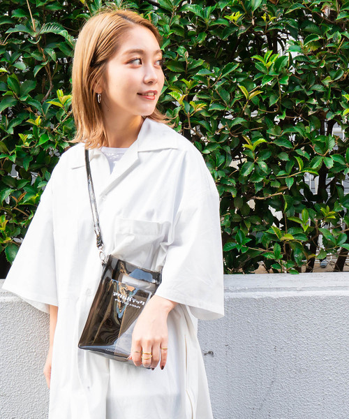 ADAM PATEK(アダムパテック)の「ADAMPATEK / アダムパテック 【 CONEY 】CLEAR mini pouch shoulder(ショルダーバッグ・レディース・ホワイト/ブラック・ONESIZE)」の7枚目の写真