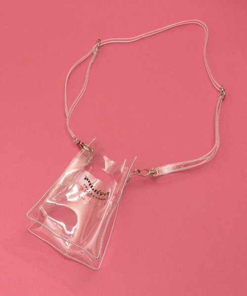 ADAM PATEK(アダムパテック)の「ADAMPATEK / アダムパテック 【 CONEY 】CLEAR mini pouch shoulder(ショルダーバッグ・レディース・ホワイト/ブラック・ONESIZE)」の9枚目の写真