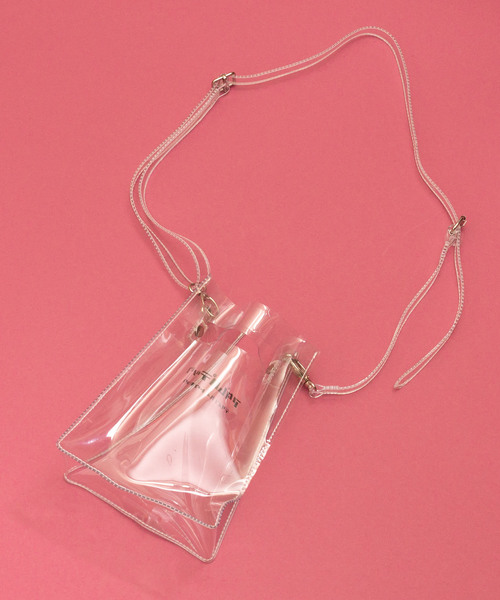 ADAM PATEK(アダムパテック)の「ADAMPATEK / アダムパテック 【 CONEY 】CLEAR mini pouch shoulder(ショルダーバッグ・レディース・ホワイト/ブラック・ONESIZE)」の11枚目の写真
