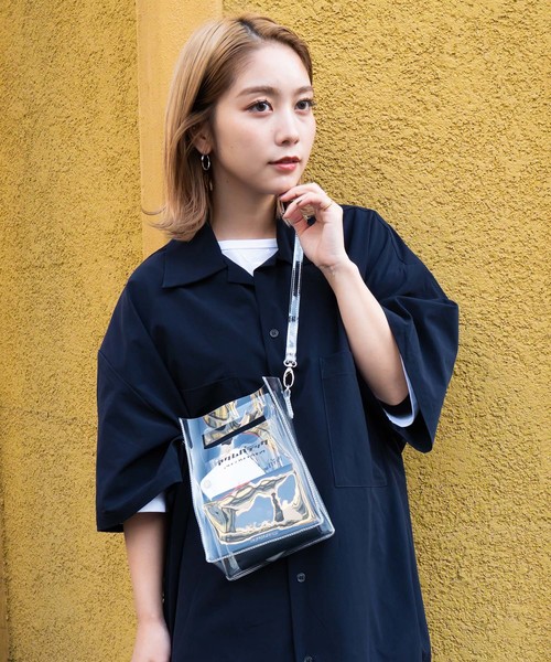 ADAM PATEK(アダムパテック)の「ADAMPATEK / アダムパテック 【 CONEY 】CLEAR mini pouch shoulder(ショルダーバッグ・レディース・ホワイト/ブラック・ONESIZE)」の13枚目の写真
