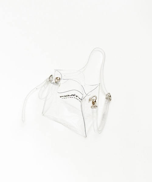 ADAM PATEK(アダムパテック)の「ADAMPATEK / アダムパテック 【 CONEY 】CLEAR mini pouch shoulder(ショルダーバッグ・レディース・ホワイト/ブラック・ONESIZE)」の17枚目の写真