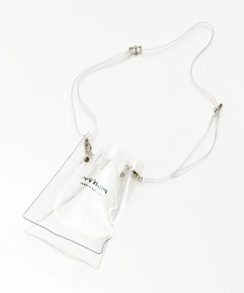 ADAM PATEK(アダムパテック)の「ADAMPATEK / アダムパテック 【 CONEY 】CLEAR mini pouch shoulder(ショルダーバッグ・レディース・ホワイト/ブラック・ONESIZE)」の18枚目の写真