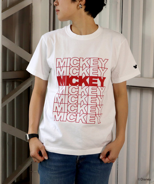 Disney ディズニー の Disney ディズニー ミッキー Tシャツ Thank You Tee Tシャツ カットソー Wear