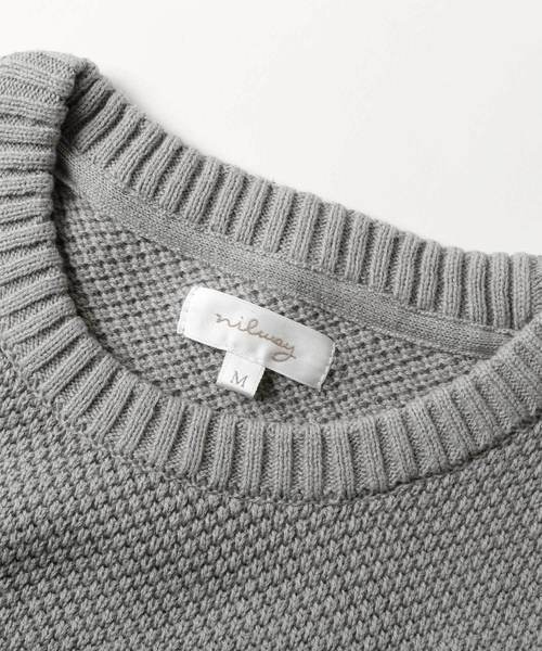 NILWAY(ニルウェイ)の「BIG鹿の子綿ニットベスト(ベスト・メンズ・グレー/ベージュ/ネイビー/ブラック/カーキ・LARGE/X-LARGE/MEDIUM)」の11枚目の写真