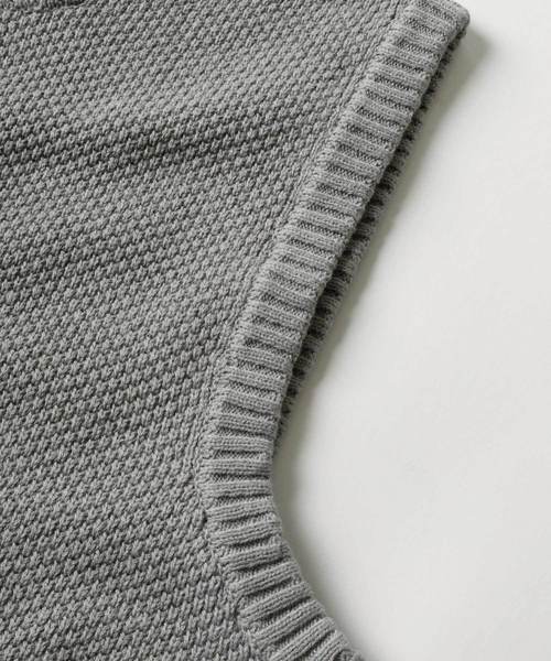 NILWAY(ニルウェイ)の「BIG鹿の子綿ニットベスト(ベスト・メンズ・グレー/ベージュ/ネイビー/ブラック/カーキ・LARGE/X-LARGE/MEDIUM)」の12枚目の写真