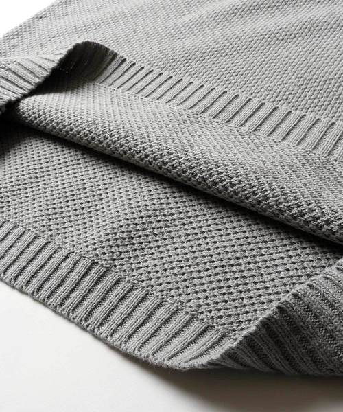 NILWAY(ニルウェイ)の「BIG鹿の子綿ニットベスト(ベスト・メンズ・グレー/ベージュ/ネイビー/ブラック/カーキ・LARGE/X-LARGE/MEDIUM)」の13枚目の写真