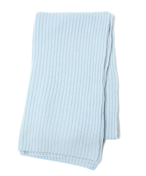 UNITED ARROWS（ユナイテッドアローズ）の「UAS ウールカシミヤ　リブマフラー ◆（マフラー・メンズ・ブラック/グレー/オレンジ/ライトブルー/ネイビー/パープル・フリー）」の10枚目の写真