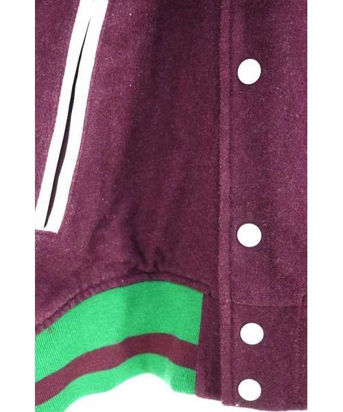 Stussy バーガンディ ボアスタジャン Special!!】90's old stussy Varsity Jacket “BIG 4