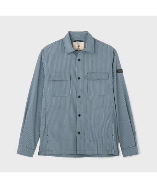 AIGLE(エーグル)の「WRギンガムジャケット(テーラードジャケット・メンズ・ダークネイビー/モスグリーン・LARGE/MEDIUM/X-LARGE/SMALL)」の7枚目の写真