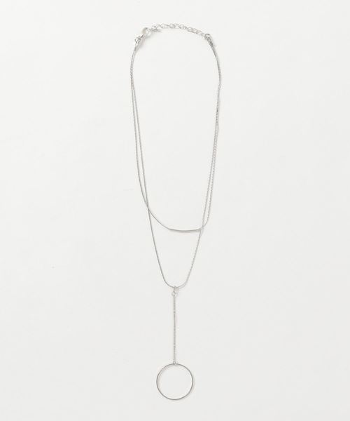 VENCEEXCHANGE（ヴァンスエクスチェンジ）の「サークルトップ2連ネックレス（ネックレス・レディース・GOLD /Silver・FREE）」の2枚目の写真