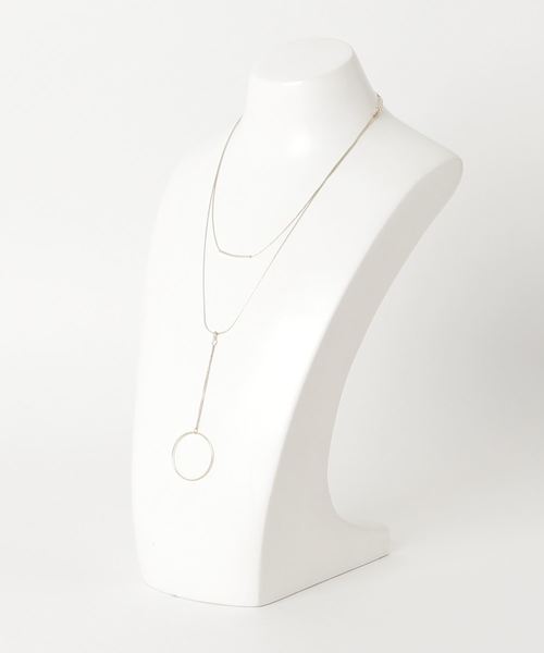VENCEEXCHANGE（ヴァンスエクスチェンジ）の「サークルトップ2連ネックレス（ネックレス・レディース・GOLD /Silver・FREE）」の3枚目の写真