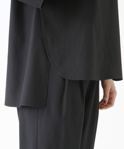 1er Arrondissement（プルミエアロンディスモン）の「ツイルバイオブラウス（シャツ/ブラウス・レディース・ベージュ/ブラック・36/38）」の13枚目の写真