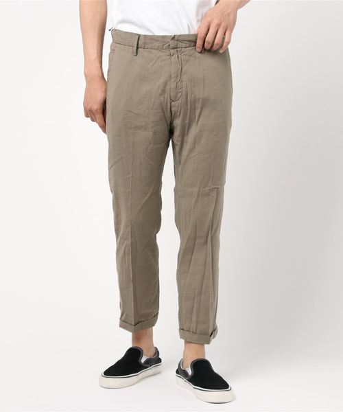 lideal(リデアル)の「lideal テーパードパンツ PURE /95261504(パンツ)」|モカ