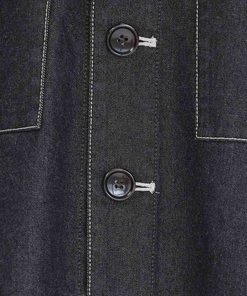 ADAM ET ROPE'（アダムエロペ）の「ステッチワークミリタリージャケット（ミリタリージャケット・レディース・オフホワイト/ブラック・FREE）」の18枚目の写真