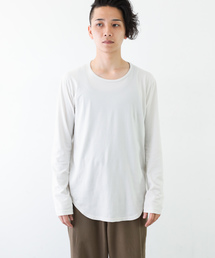 KAZUYUKI KUMAGAI ATTACHMENT | 80/2度詰天竺 クルーネックL/S(Tシャツ/カットソー)
