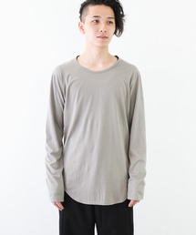 KAZUYUKI KUMAGAI ATTACHMENT | 80/2度詰天竺 クルーネックL/S(Tシャツ/カットソー)