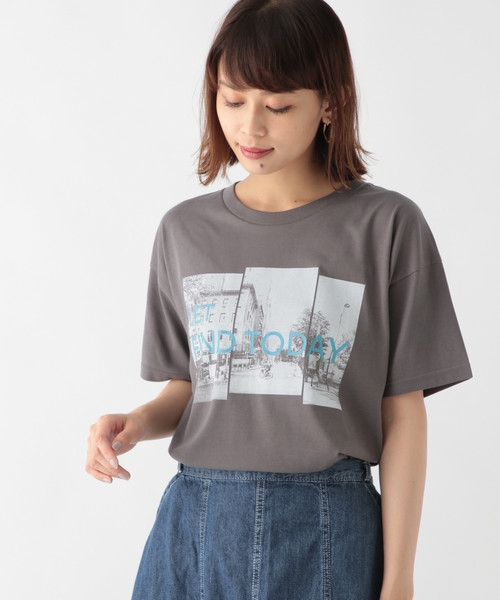 studio CLIP(スタディオクリップ)の「フォトプリントTシャツ(Tシャツ/カットソー)」|スモーク