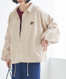 【FILA フィラ】別注 袖ボリュームビックシルエットフード付き コーチジャケット
