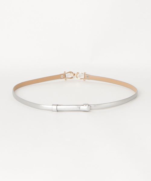 WEGO（ウィゴー）の「WEGO/ビット付ベルト（ベルト・レディース・ブラック/ベージュ/ブラウン/シルバー/ワイン・FREE）」の6枚目の写真