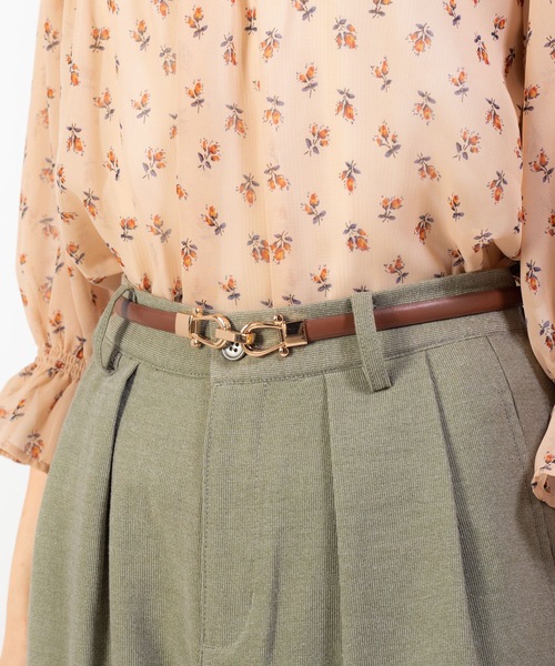 WEGO（ウィゴー）の「WEGO/ビット付ベルト（ベルト・レディース・ブラック/ベージュ/ブラウン/シルバー/ワイン・FREE）」の2枚目の写真