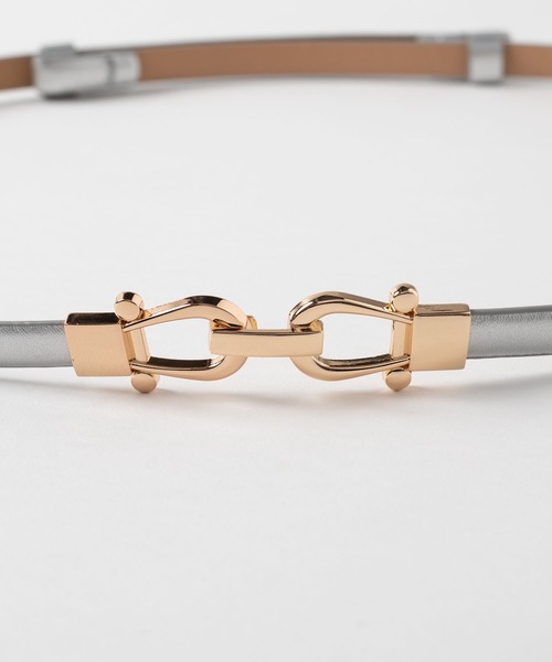 WEGO（ウィゴー）の「WEGO/ビット付ベルト（ベルト・レディース・ブラック/ベージュ/ブラウン/シルバー/ワイン・FREE）」の7枚目の写真