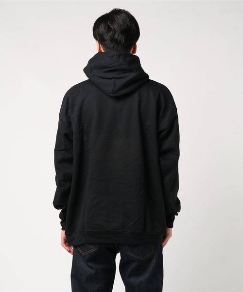 THRASHER（スラッシャー）の「【THRASHER / スラッシャー】 FLAME HOOD フレイムロゴプリントプルオーバーパーカー（パーカー・メンズ・ブラック/ネイビー/杢グレー・MEDIUM/LARGE）」の5枚目の写真