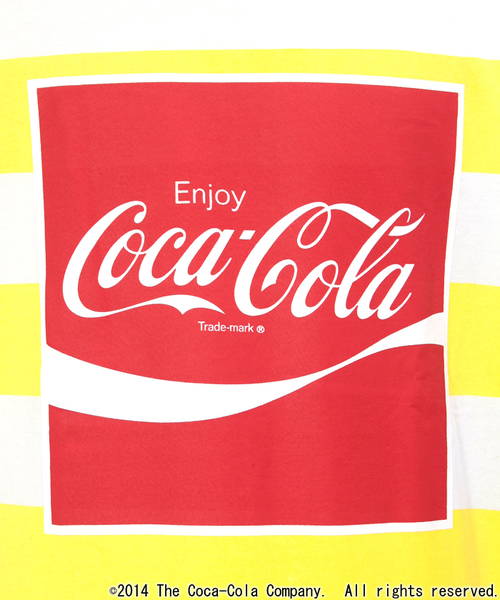 WEGO(ウィゴー)の「WEGOオリジナルルーズTシャツ(Coca-Cola)(Tシャツ/カットソー・メンズ・ホワイト/ブラック/イエロー系その他・MEDIUM/LARGE)」の14枚目の写真