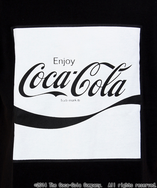WEGO(ウィゴー)の「WEGOオリジナルルーズTシャツ(Coca-Cola)(Tシャツ/カットソー・メンズ・ホワイト/ブラック/イエロー系その他・MEDIUM/LARGE)」の7枚目の写真