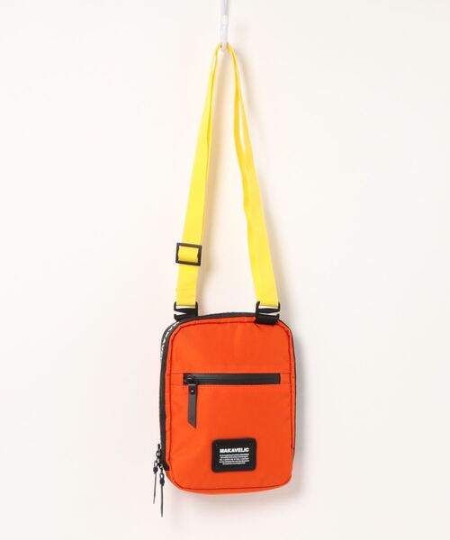 MAKAVELIC（マキャベリック）の「"MAKAVELIC" TRUCKS DUALIS POUCH BAG（ショルダーバッグ・レディース・ネイビー/オレンジ・FREE）」の2枚目の写真