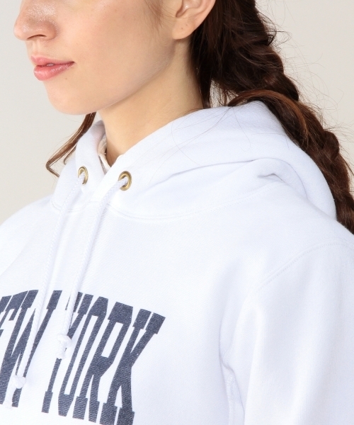 Champion（チャンピオン）の「[チャンピオン]Champion R/W LOGO HOODEDパーカー（パーカー・レディース・ホワイト/グレー/ネイビー・SMALL）」の15枚目の写真