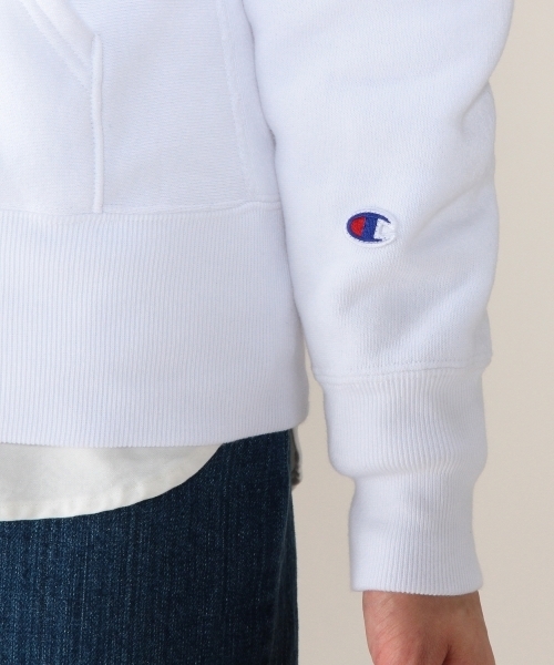 Champion（チャンピオン）の「[チャンピオン]Champion R/W LOGO HOODEDパーカー（パーカー・レディース・ホワイト/グレー/ネイビー・SMALL）」の8枚目の写真