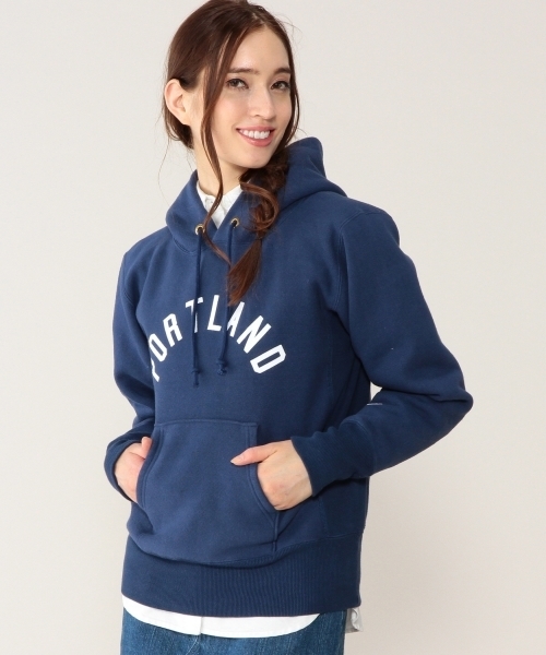 Champion（チャンピオン）の「[チャンピオン]Champion R/W LOGO HOODEDパーカー（パーカー・レディース・ホワイト/グレー/ネイビー・SMALL）」の16枚目の写真