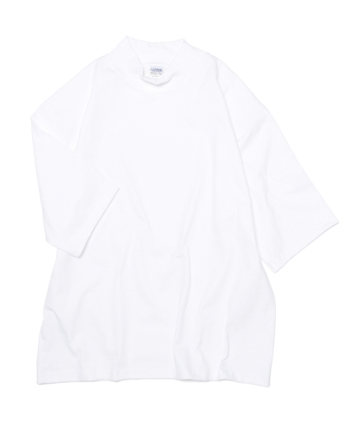 BEAMS BOY（ビームスボーイ）の「CAMBER / モックネック カスタム Tシャツ（Tシャツ/カットソー・レディース・ネイビー/ホワイト/ブラック・XX-LARGE）」の10枚目の写真