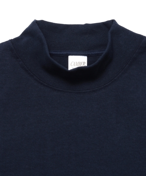 BEAMS BOY（ビームスボーイ）の「CAMBER / モックネック カスタム Tシャツ（Tシャツ/カットソー・レディース・ネイビー/ホワイト/ブラック・XX-LARGE）」の15枚目の写真