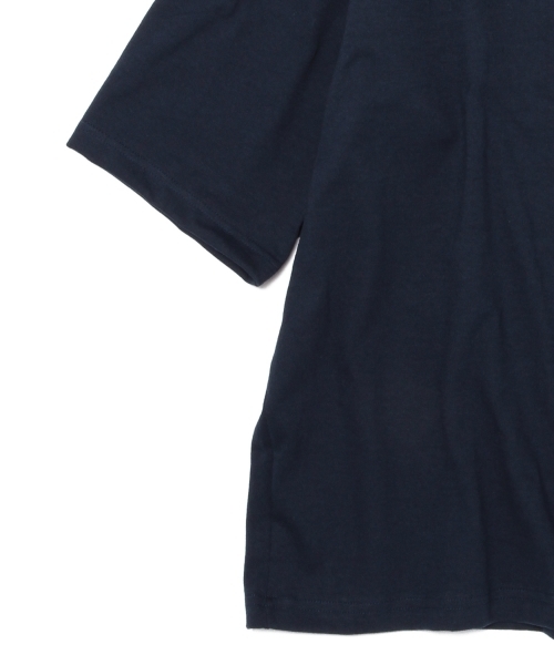 BEAMS BOY（ビームスボーイ）の「CAMBER / モックネック カスタム Tシャツ（Tシャツ/カットソー・レディース・ネイビー/ホワイト/ブラック・XX-LARGE）」の16枚目の写真