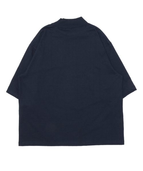 BEAMS BOY（ビームスボーイ）の「CAMBER / モックネック カスタム Tシャツ（Tシャツ/カットソー・レディース・ネイビー/ホワイト/ブラック・XX-LARGE）」の18枚目の写真