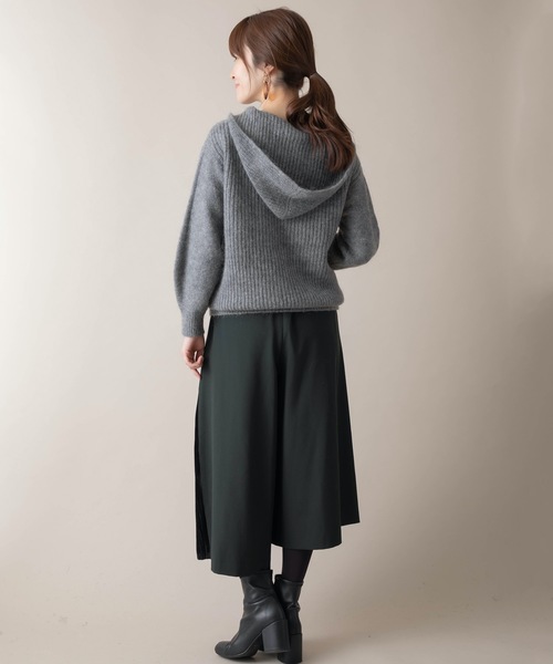 miniyu（ミニュウ）の「La SRIC/フーディープルオーバー（パーカー・レディース・ベージュ/グレー/マスタード・38）」の9枚目の写真