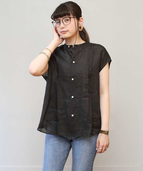 SALE] LE GLAZIK ルグラジック ラミー ノースリーブ シャツ