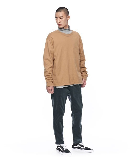 plain-me(プレインミー)の「plain-me 1616 LOKAストレッチコーデュロイスリムパンツ(チノパンツ・メンズ・ブラウン/オリーブ・LARGE/SMALL/MEDIUM)」の4枚目の写真