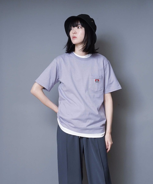 BEN DAVIS(ベンデイビス)の「【BEN DAVIS/ベンデイビス】ポケットTシャツ 9580000 ワンポイント ユニセックス(Tシャツ/カットソー・メンズ・ネイビー/ブラック/ターコイズブルー/ピンク/ブルー系その他/ブラウン系その他/ラベンダー/ベージュ/オレンジ/ダークグリーン/オフホワイト/マスタード/ホワイト/オリーブ/ブラウン/オレンジ系その他/ライトピンク/ライトブルー/パープル/カーキ/グリーン/ダークブルー/サンドベージュ/ライトブラウン/レンガ/チャコールグレー/ライトパープル/ライトグレー/杢グレー・MEDIUM/LARGE/X-LARGE/SMALL)」の22枚目の写真
